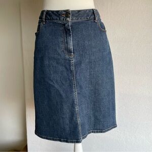 Talbots Jean Skirt in Medium Wash Denim, Size 12